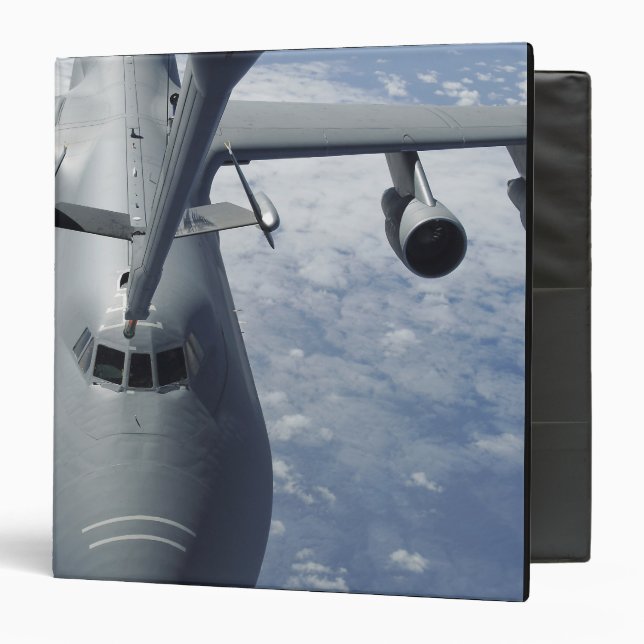 A KC-10 Extender prepares to refuel a C-5 Galax Binder (Front/Inside)