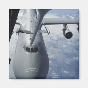 A KC-10 Extender prepares to refuel a C-5 Galax Magnet