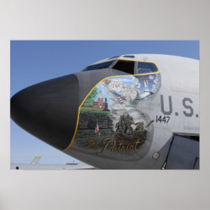 A KC-135 Stratotankerdisplaying patriotic nose Poster