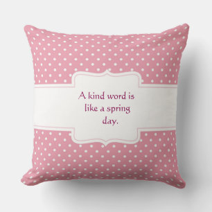 A Kind Word Decorative Pillow