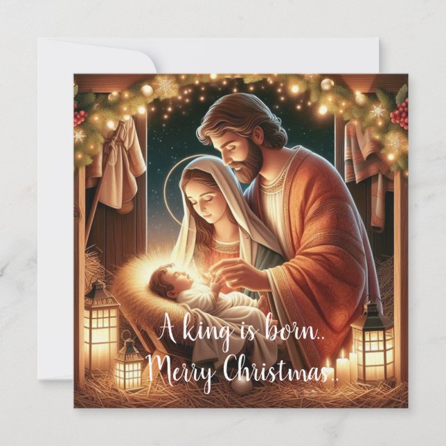 A king is Born Card (Front)