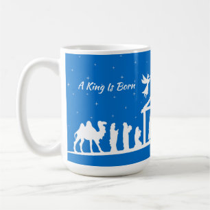 A King Is Born - Nativity Scene Mug