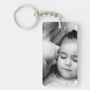 A Kiss For O Rectangle Keychain (2 sided)