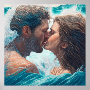 A Kiss in the Waves Poster