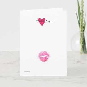 A Kiss Valentine Card