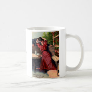 A Kiss Victorian Postcard Mug