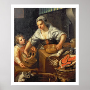 A Kitchen Scene Poster