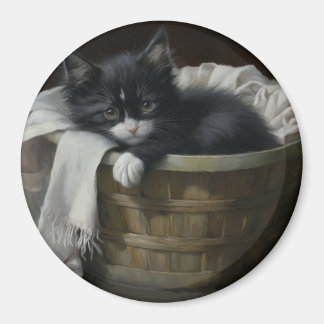 A Kittens Cozy Corner Magnet