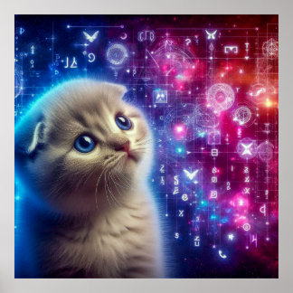 A Kitten's Guide to Cosmic Secrets Poster