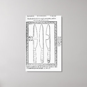 A Knife Trick Canvas Print