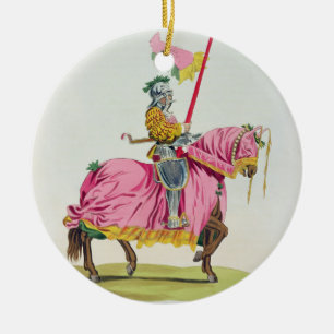 A Knight Armed for the Bond, 1512, engraved by W. Ceramic Ornament
