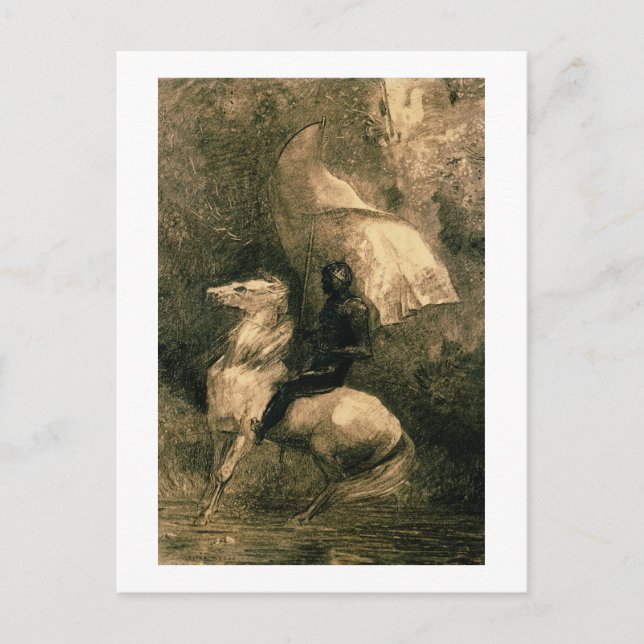 A Knight, c.1885 Postcard (Front)