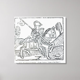 A Knight, from Caxton's 'Game of the Chess' Canvas Print