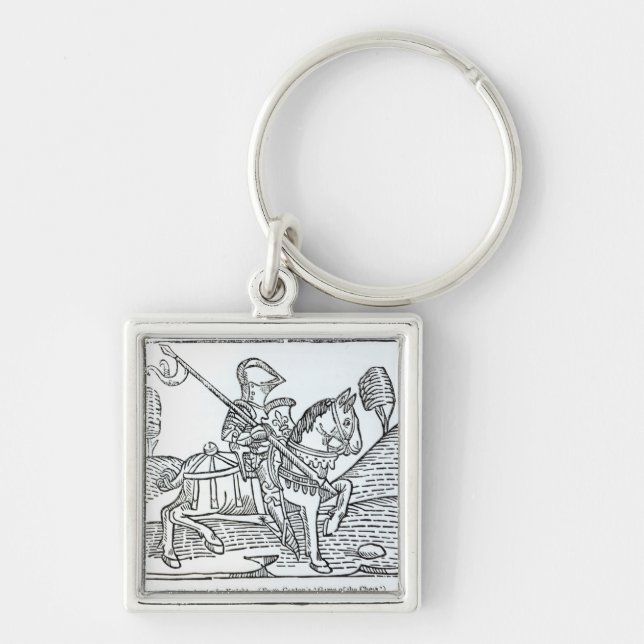 A Knight, from Caxton's 'Game of the Chess' Keychain (Front)