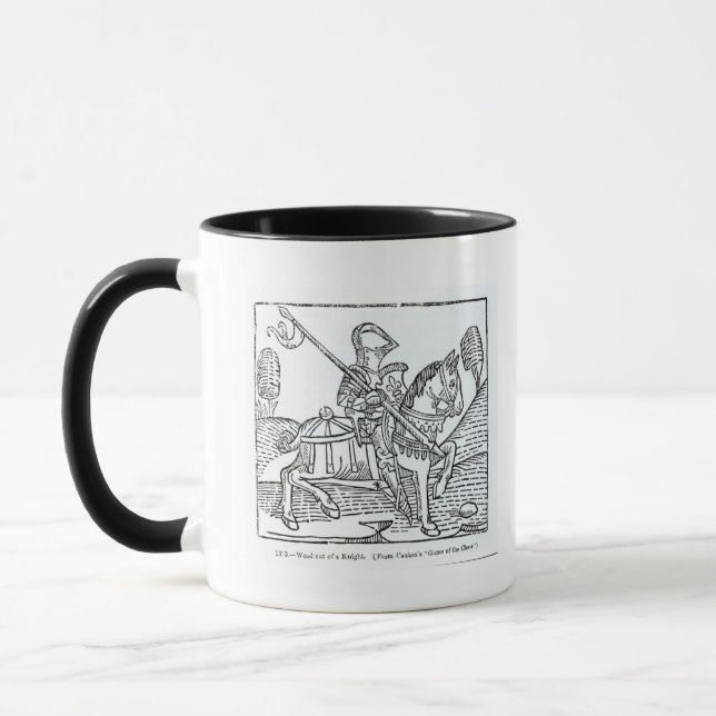 A Knight, from Caxton's 'Game of the Chess' Mug (Left)