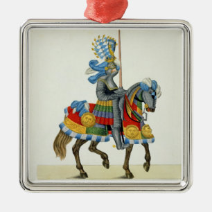 A knight on his way to a tournament, plate from 'A Metal Ornament