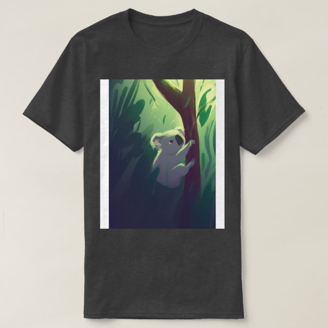 A koala hanging from a tree 4 T-Shirt (Design Front)