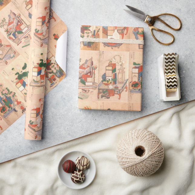 A Korean Scholar's Books & Objects   Wrapping Paper (Crafts)