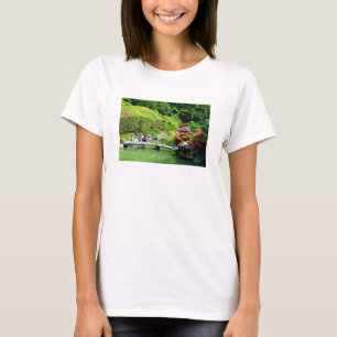 A  Kyoto, Japan Garden on a T-Shirt