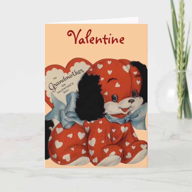 À la carte de Valentine de grand-mère (Devant)