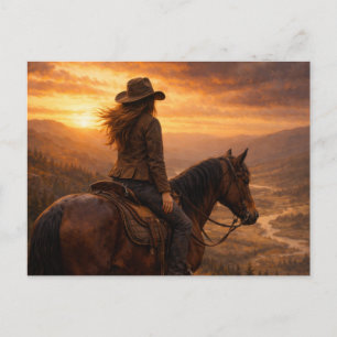 À la lumière   Art équestre   Carte postale