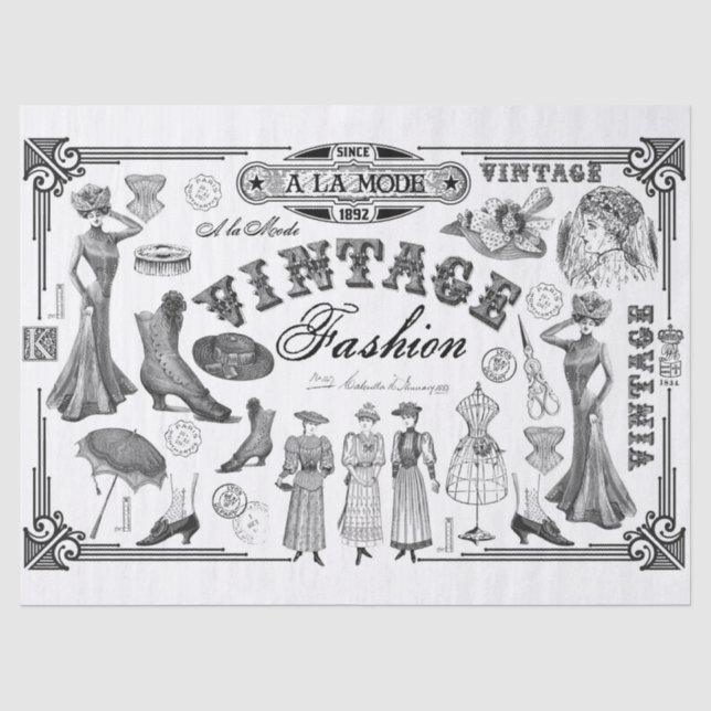 A la Mode Tissue Paper (Front)