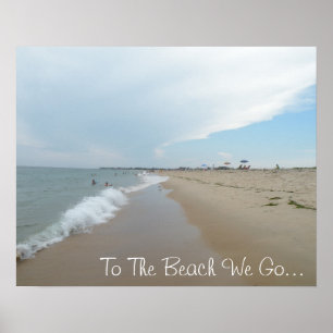 À La Plage Nous Allons Poster