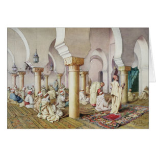 À la prière dans la mosquée, 1884