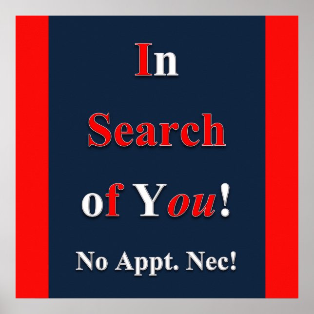 À la recherche de vous Poster Matte (Devant)