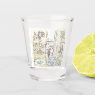 a ladder shot glass