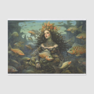 A Lady of the deep waters Tissue Paper