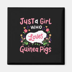 A Lady Who Loves Guinea Pigs Magnet