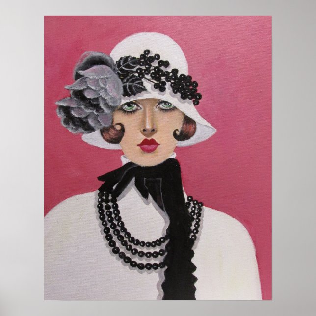 A Lady With Art Deco Style, poster (Front)