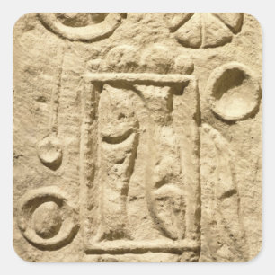 A laid table, from Timgad, Algeria Square Sticker