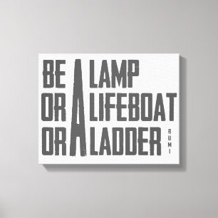 A Lamp, A Lifeboat, A Ladder Canvas Print