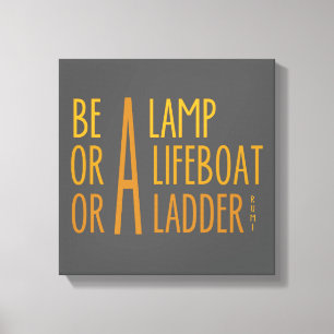 A Lamp, A Lifeboat, A Ladder Canvas Print
