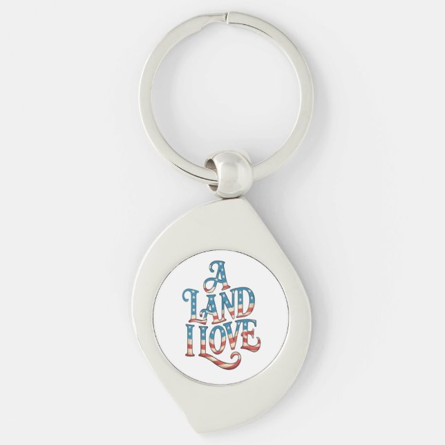 A land i love keychain (Front)