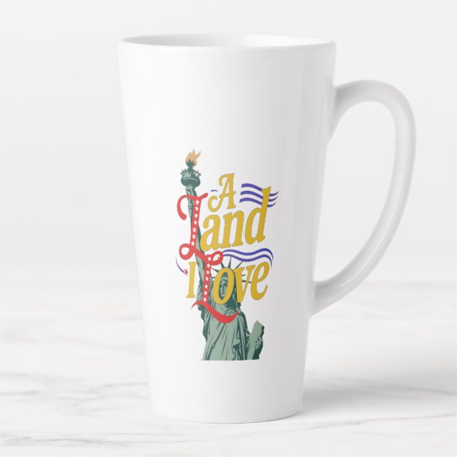 A land i love latte mug (Right)