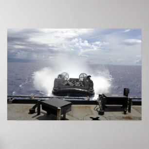 A landing craft air cushion poster