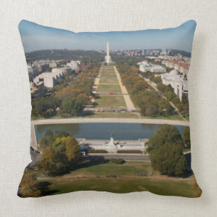 A landscape view of Washington DC Throw Pillow