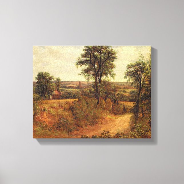 A Lane near Dedham, c.1802 (oil on canvas) Canvas Print (Front)