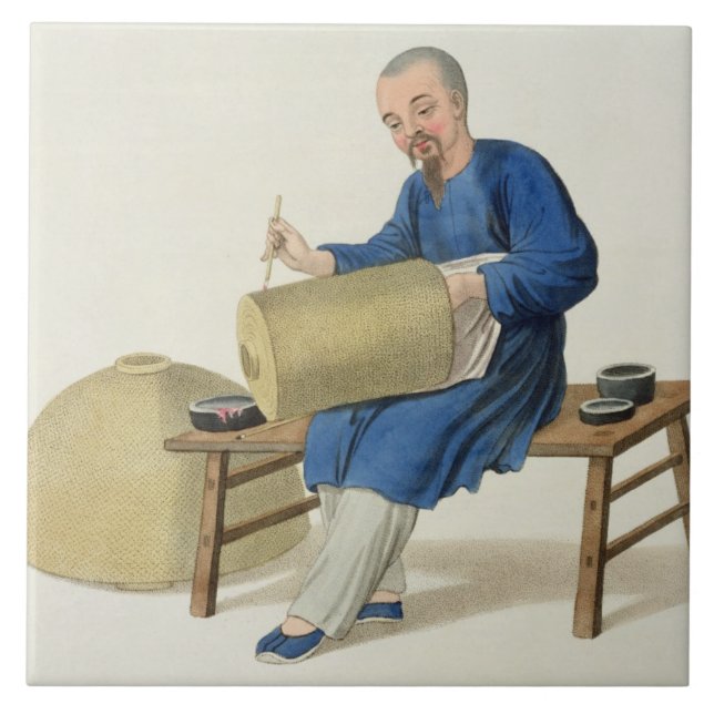 A Lantern Painter, plate 20 from 'The Costume of C Tile (Front)