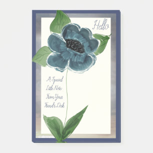 A Large Blue Grey Blooming Note From A Friend