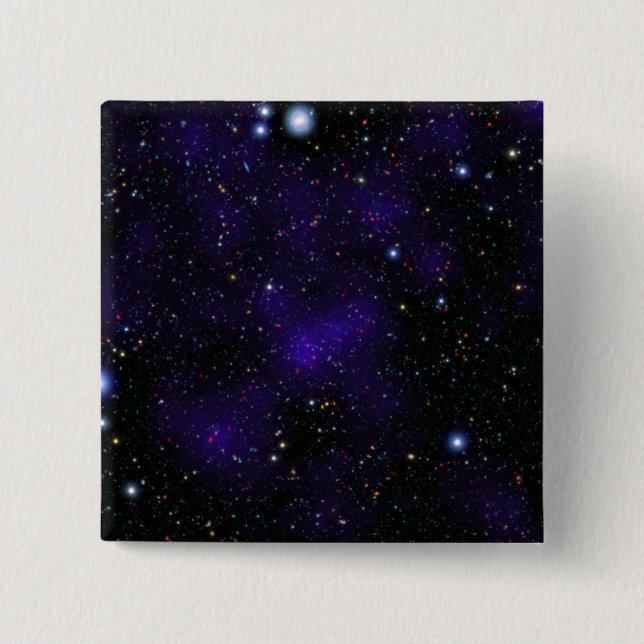 A large collection of galaxies 2 inch square button (Front)