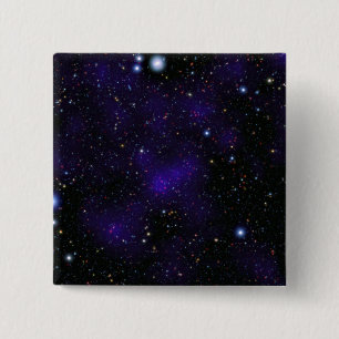 A large collection of galaxies 2 inch square button