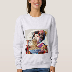 a large-scale maiko sweatshirt