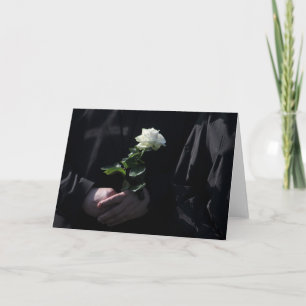 A Last White Rose Card