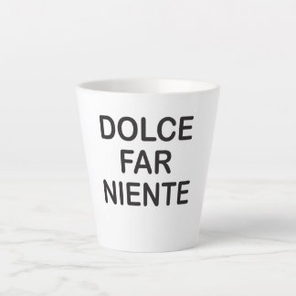 A latte mug with lettering
