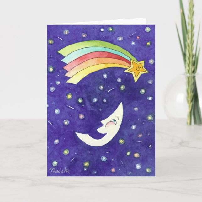 A Laughing Moon Card (Front)