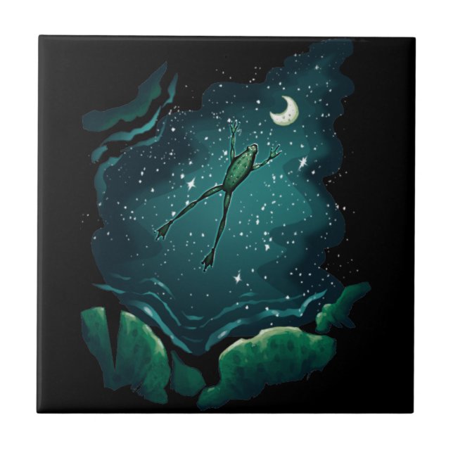 A Leap Over the Moon Tile (Front)